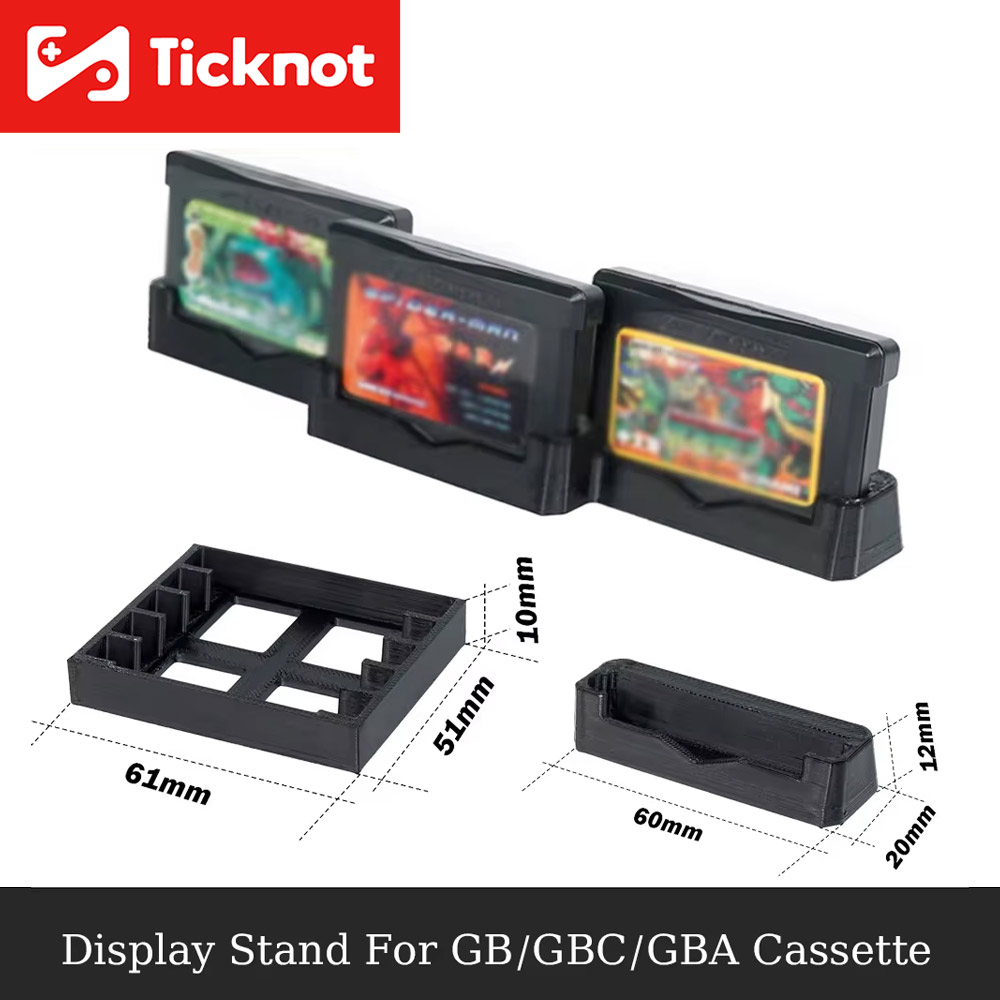 Game Cartridge Case - 3D Print Game Storage Stand Bracket