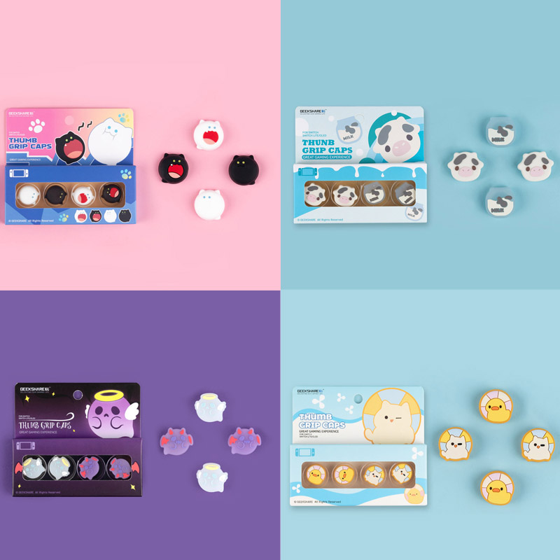Game Cartridge Case - Super Cute Silicone Soft Joycon Thumb