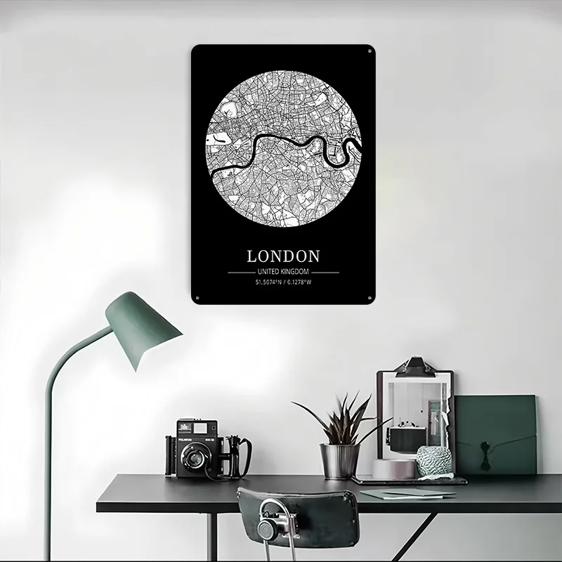 London City Map Tin Plaque Pos - đánh giá và giá Retro Gaming In London