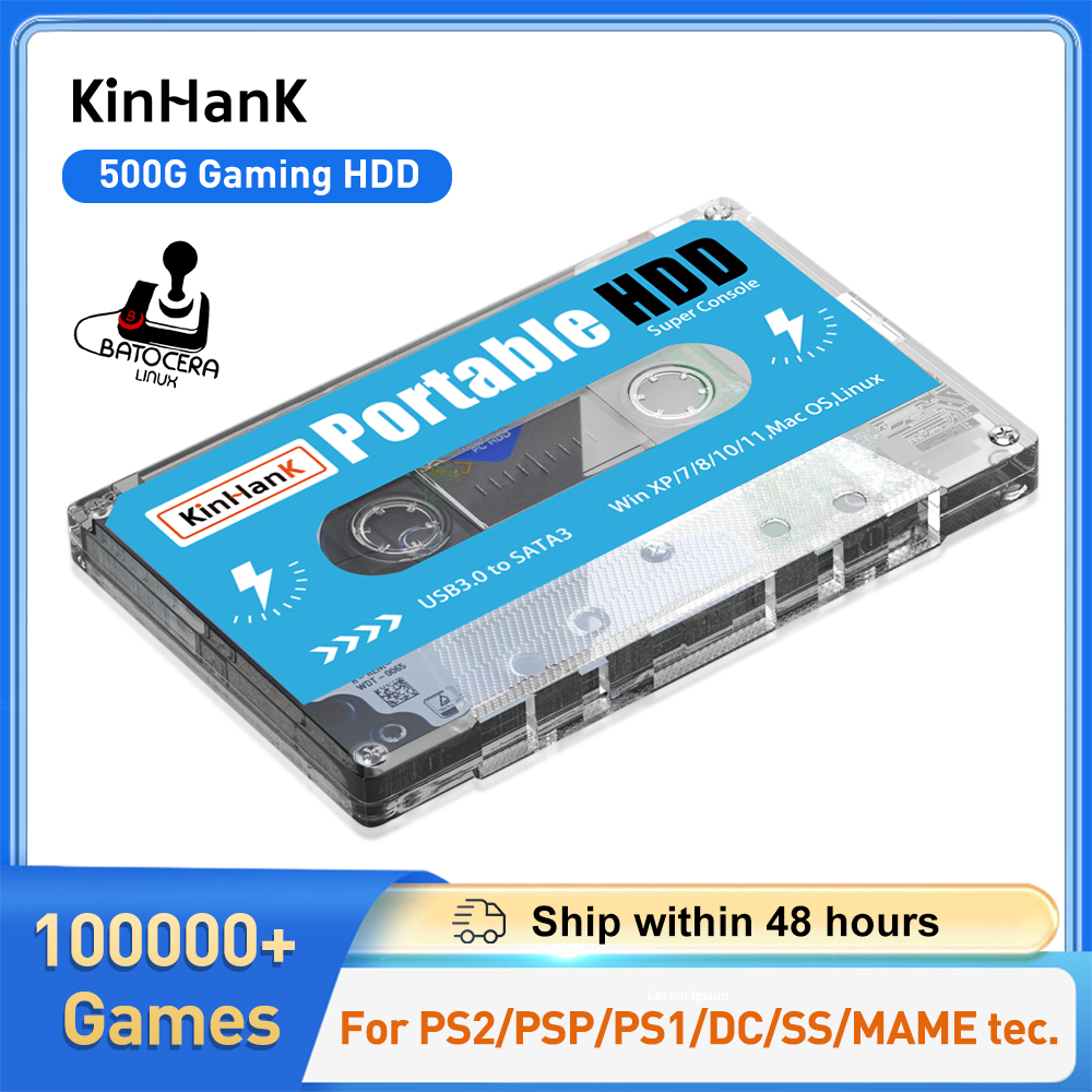 KINHANK 500G Gaming HDD Super  - đánh giá và giá Retro Gaming Batocera