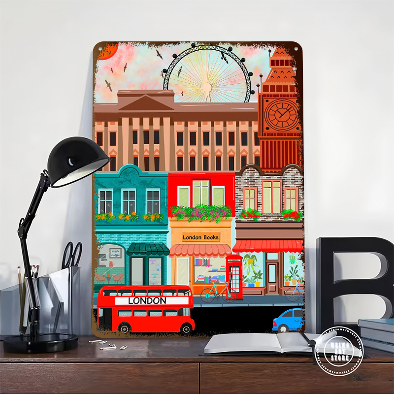 London Travel Tinplate Poster  - đánh giá và giá Retro Gaming In London