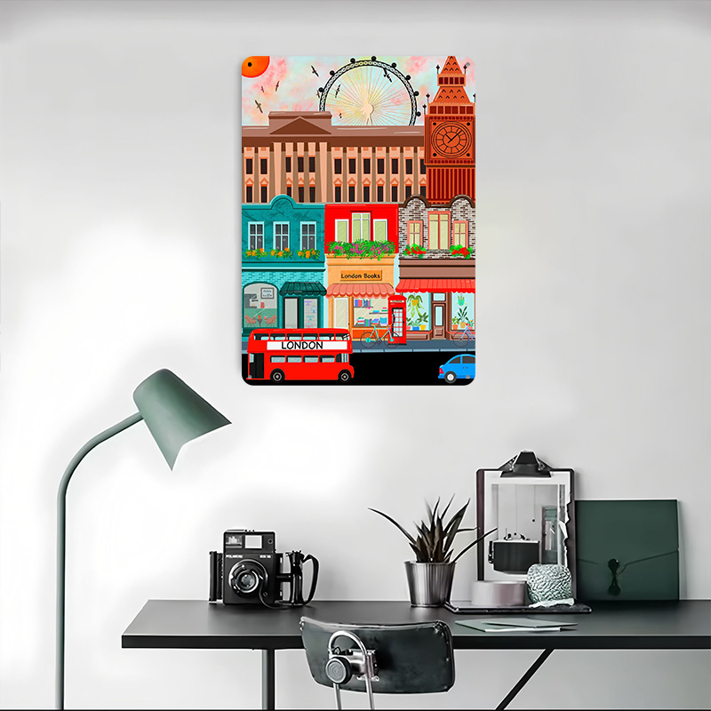 London Travel Tinplate Poster  - đánh giá và giá Retro Gaming In London
