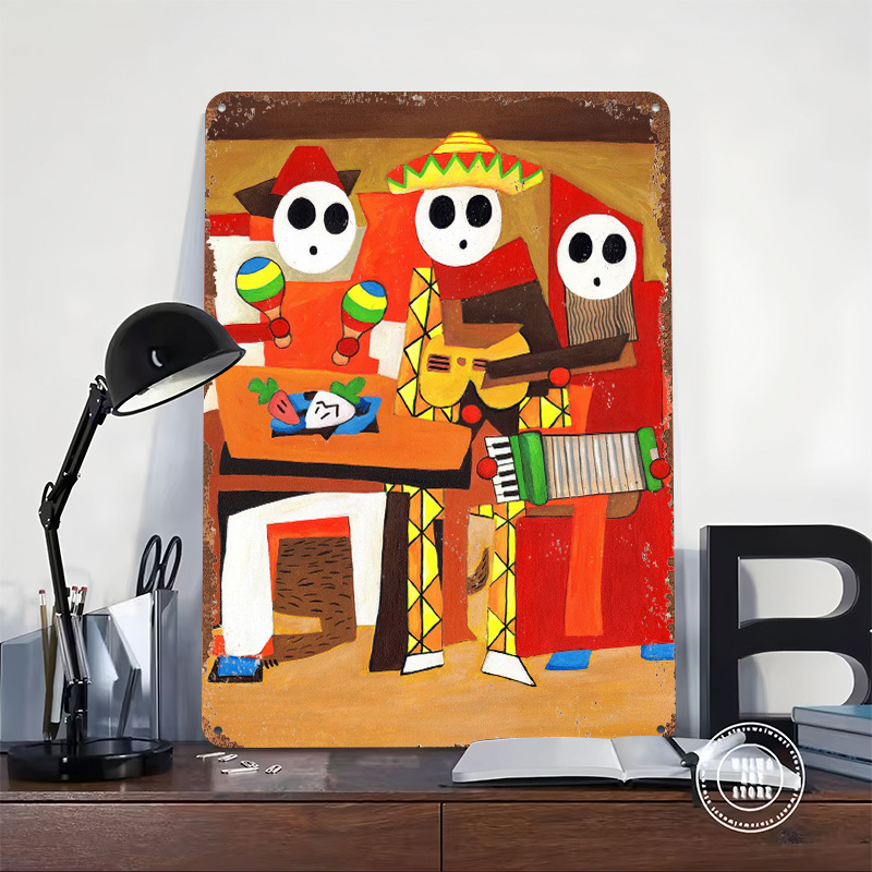 Three Mariachi Guys Tin Plaque - đánh giá và giá Retro Gaming Guy