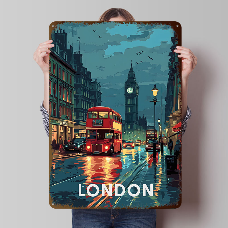 London Big Ben Tinplate Poster - đánh giá và giá Retro Gaming In London